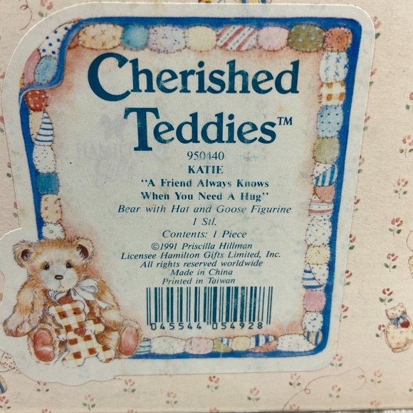 Cherished Teddies Katie - A Friend Always Knows When You Need A Hug #950440 - Picture 3 of 9